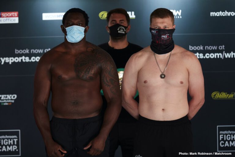 WATCH LIVE: Dillian Whyte vs. Alexander Povetkin - Katie Taylor vs Persoon II Weigh In