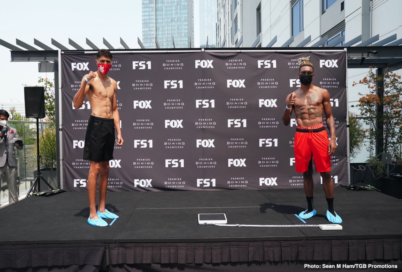 Porter vs Formella Official FOX PBC Weigh In Results