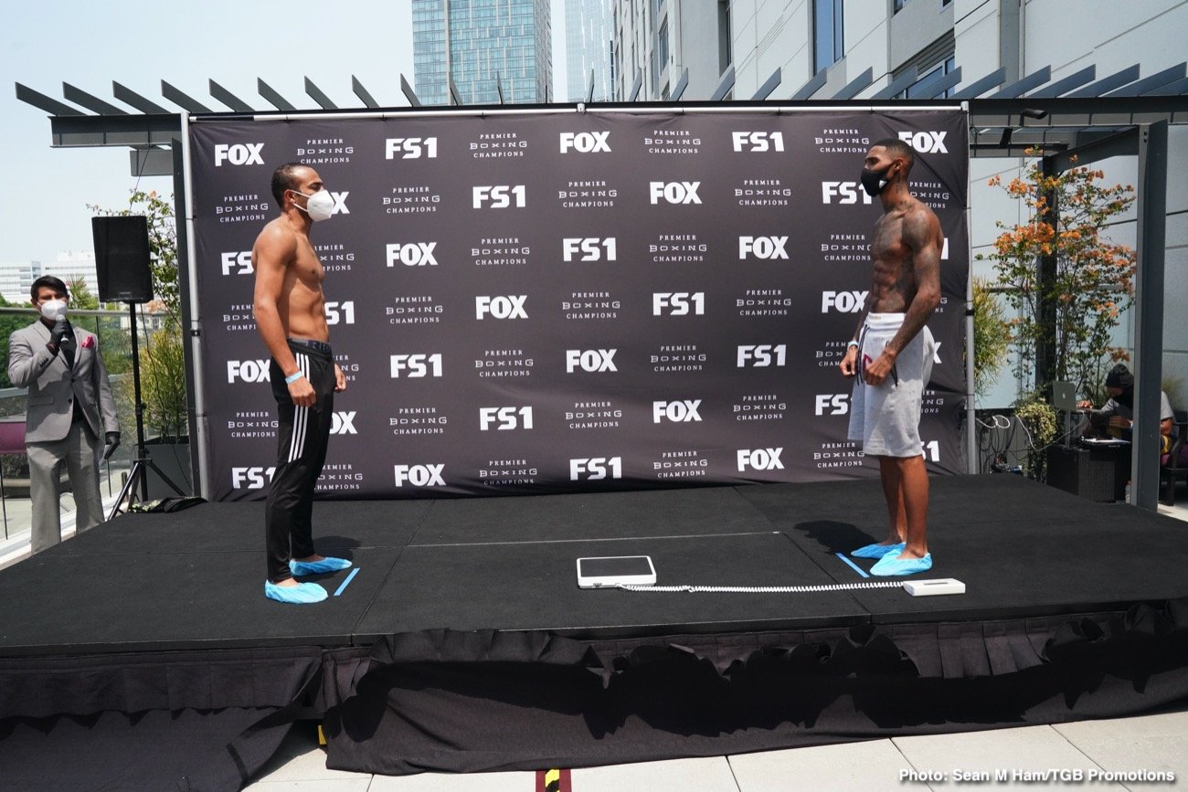 Porter vs Formella Official FOX PBC Weigh In Results