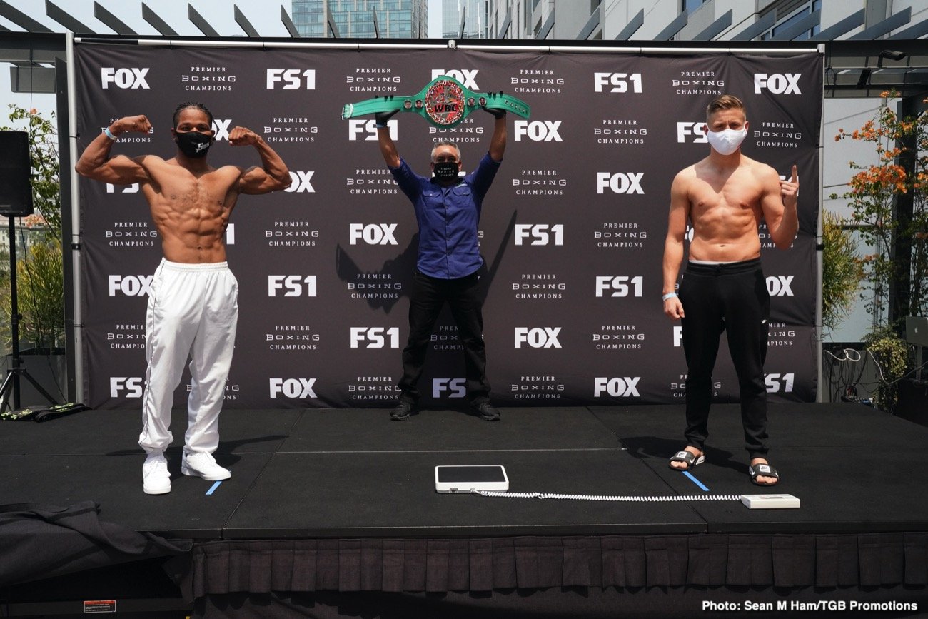 Porter vs Formella Official FOX PBC Weigh In Results