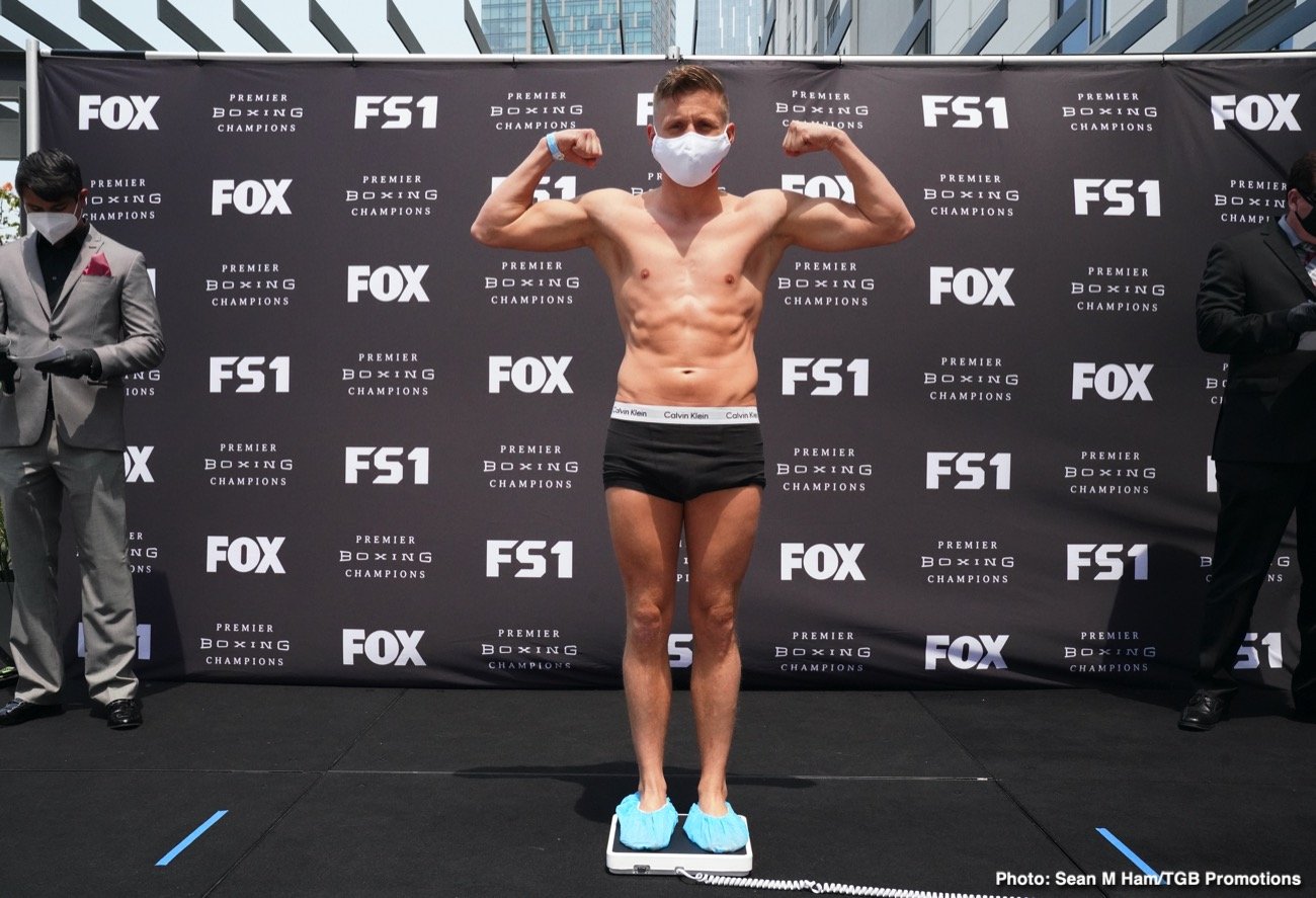 Porter vs Formella Official FOX PBC Weigh In Results