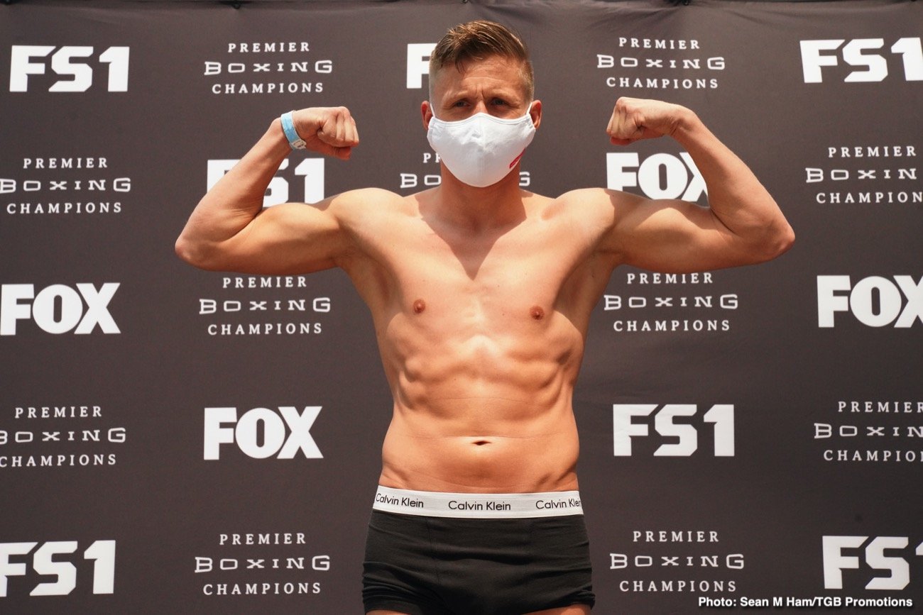 Porter vs Formella Official FOX PBC Weigh In Results