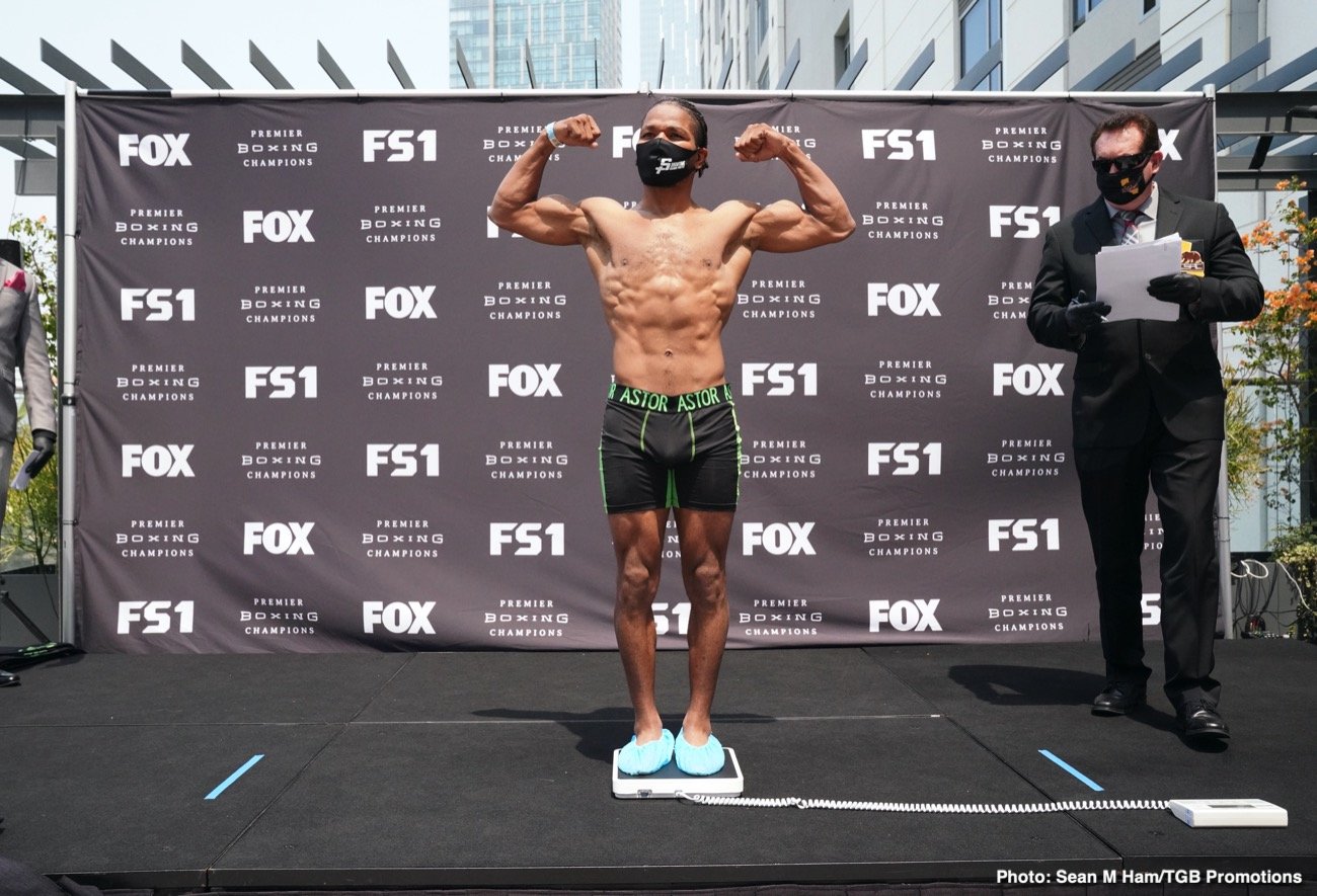 Porter vs Formella Official FOX PBC Weigh In Results