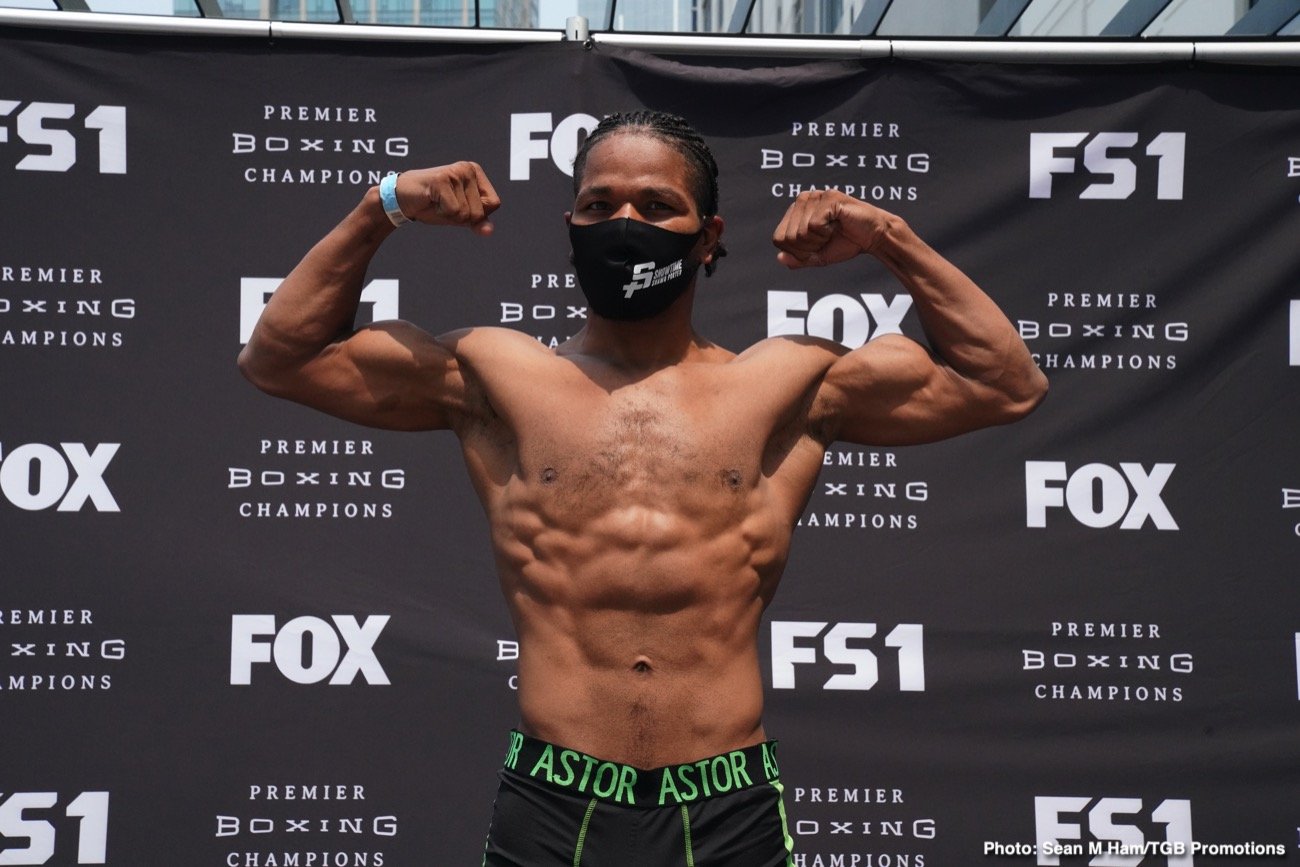 Porter vs Formella Official FOX PBC Weigh In Results