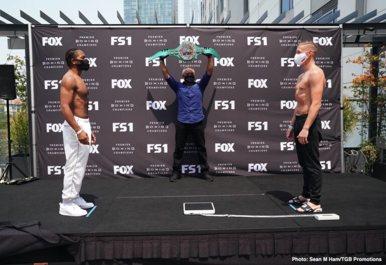 Porter vs Formella Official FOX PBC Weigh In Results