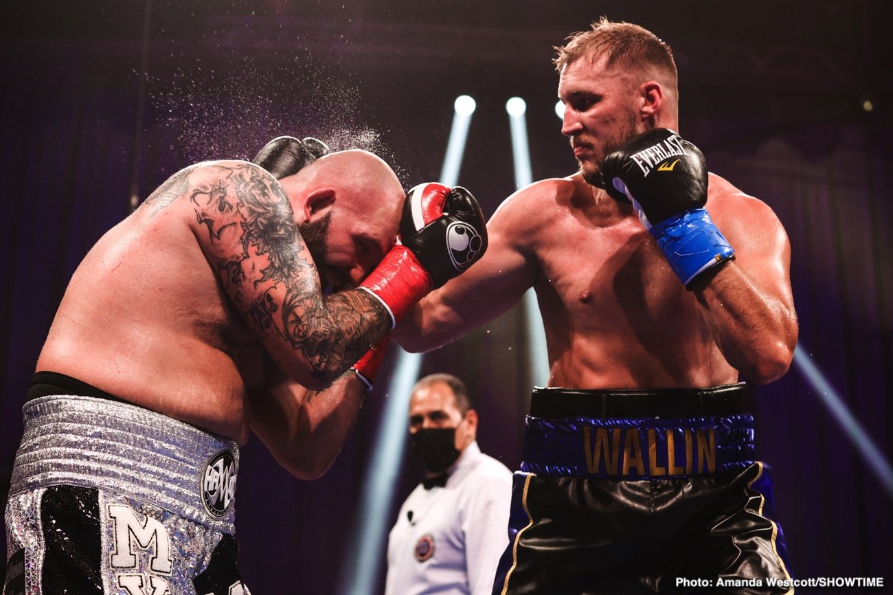 Boxing photo: Otto Wallin, Travis Kauffman image After Retiring Travis Kauffman, What Next For Otto Wallin?