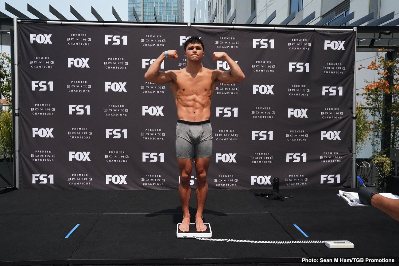 Porter vs Formella Official FOX PBC Weigh In Results