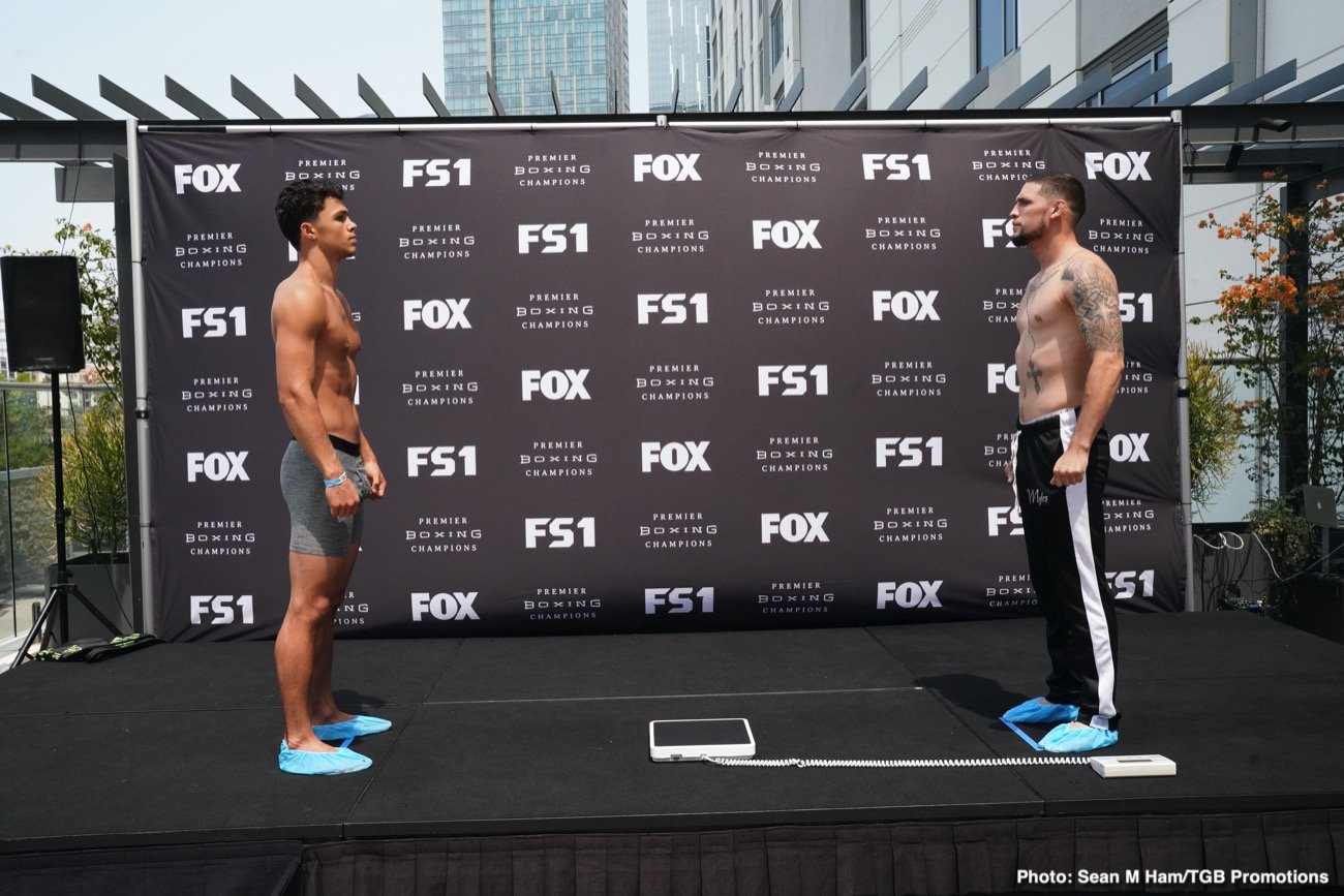 Porter vs Formella Official FOX PBC Weigh In Results