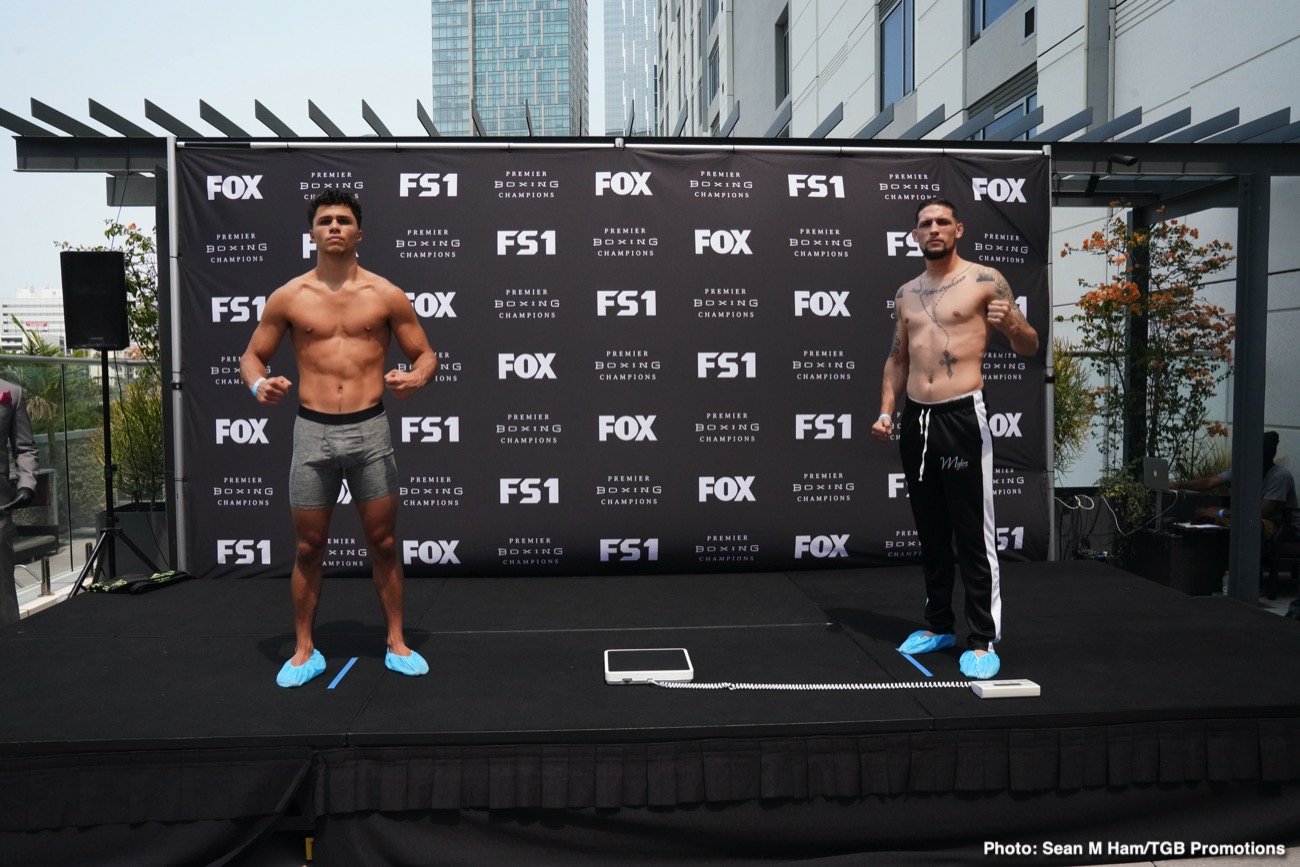 Porter vs Formella Official FOX PBC Weigh In Results