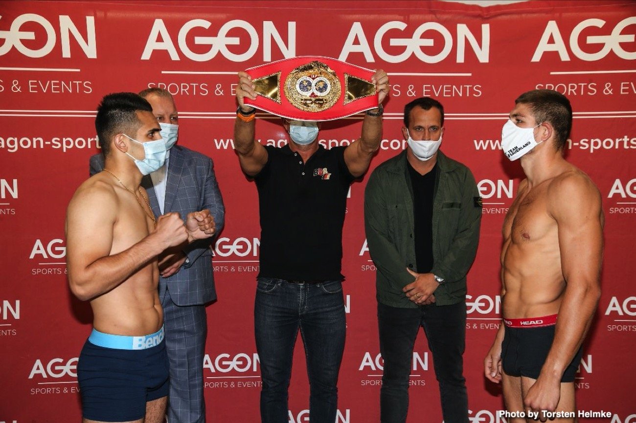 Abass Baraou vs Jack Culcay Official Weights from Berlin, Germany
