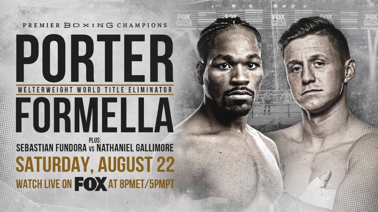 Sebastian Formella ready to shock Shawn Porter on Saturday!