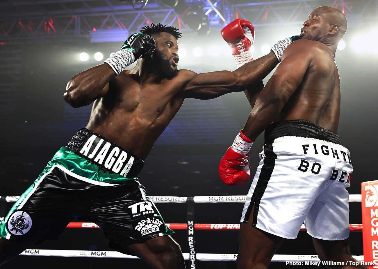 Efe Ajagba Wins Top Rank Debut - Boxing Results