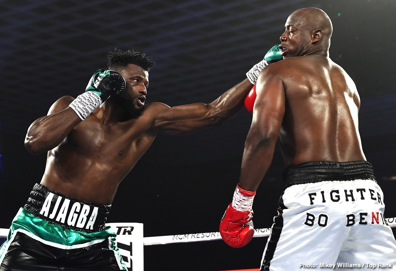 Efe Ajagba Wins Top Rank Debut - Boxing Results