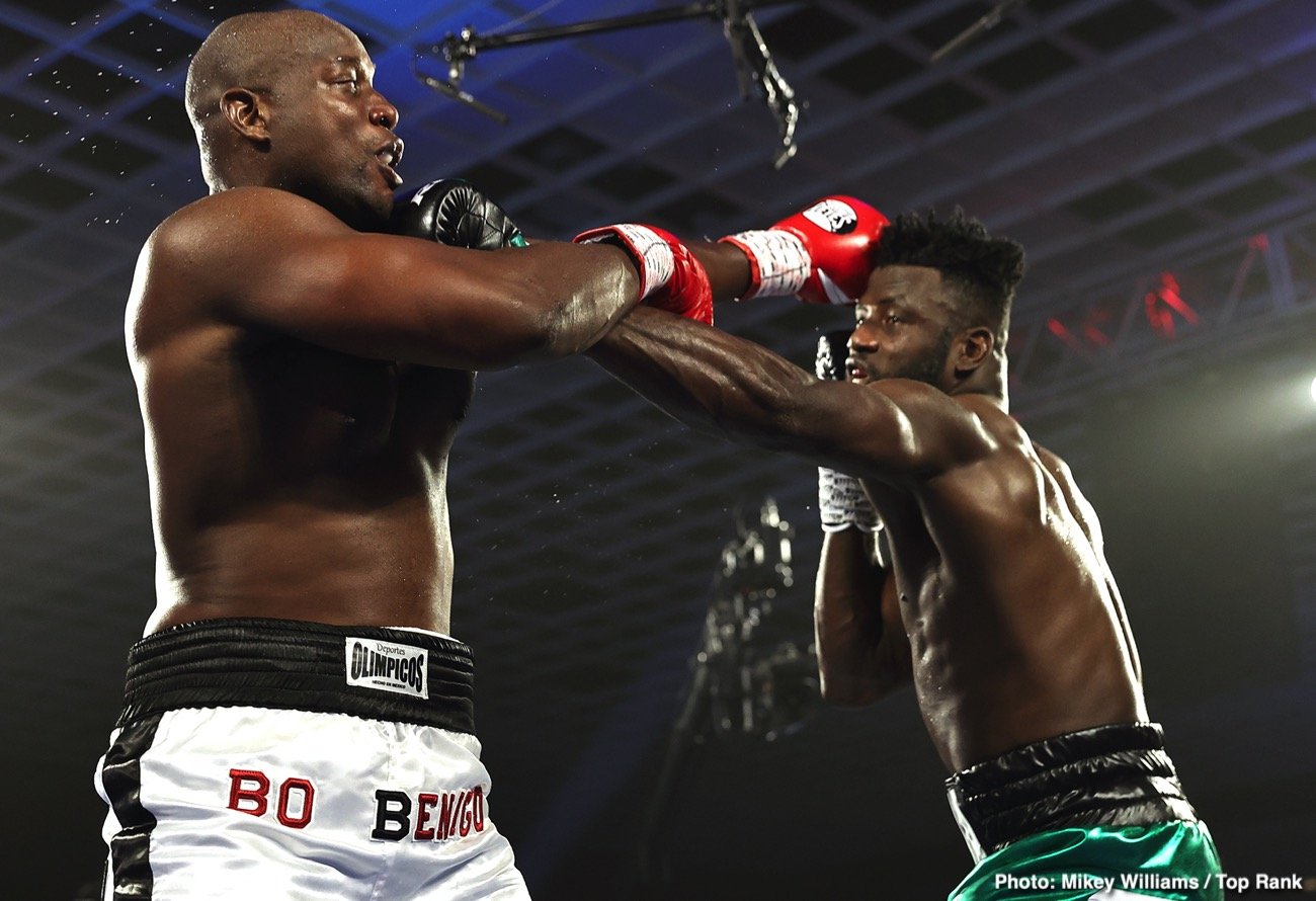 Efe Ajagba Wins Top Rank Debut - Boxing Results