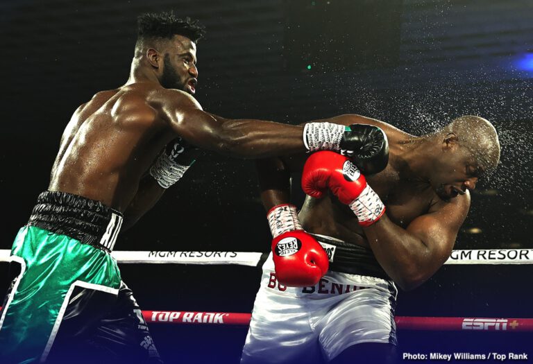 Efe Ajagba Wins Top Rank Debut - Boxing Results