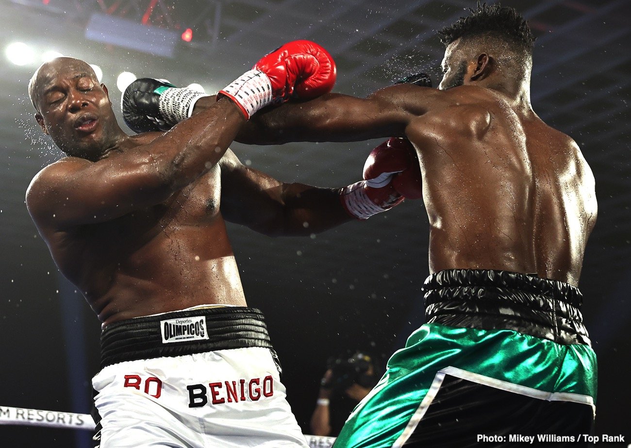 Efe Ajagba Wins Top Rank Debut - Boxing Results