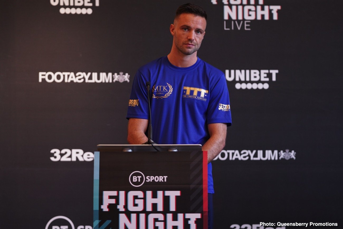Boxing photo: Josh Taylor image Josh Taylor v Khongsong, Edwards v Williams Weigh In Results