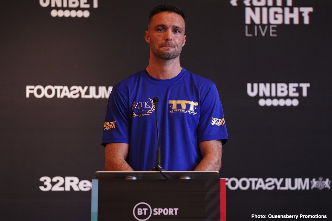 Boxing photo: Josh Taylor image Josh Taylor v Khongsong, Edwards v Williams Weigh In Results