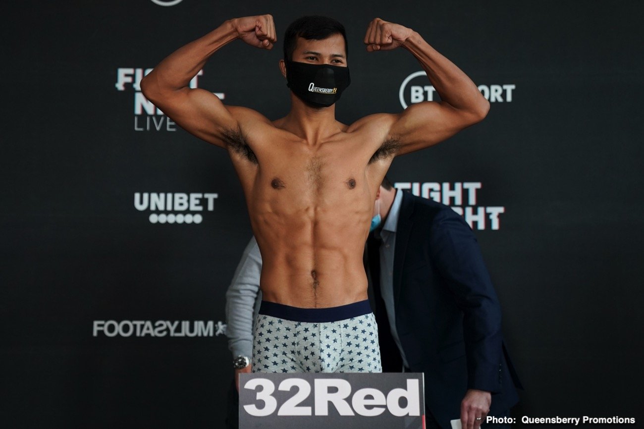 Boxing photo: Josh Taylor image Josh Taylor v Khongsong, Edwards v Williams Weigh In Results
