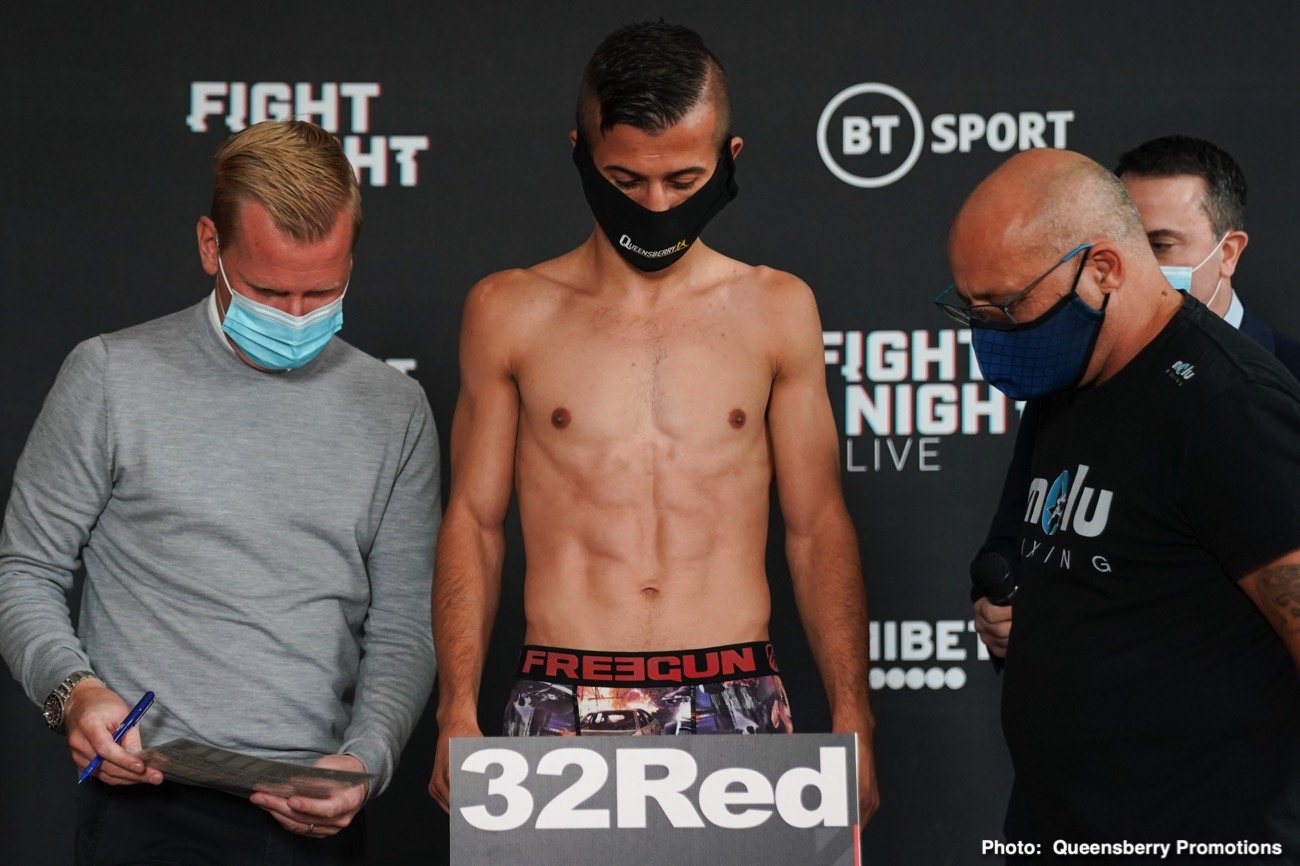 Boxing photo: Josh Taylor image Josh Taylor v Khongsong, Edwards v Williams Weigh In Results