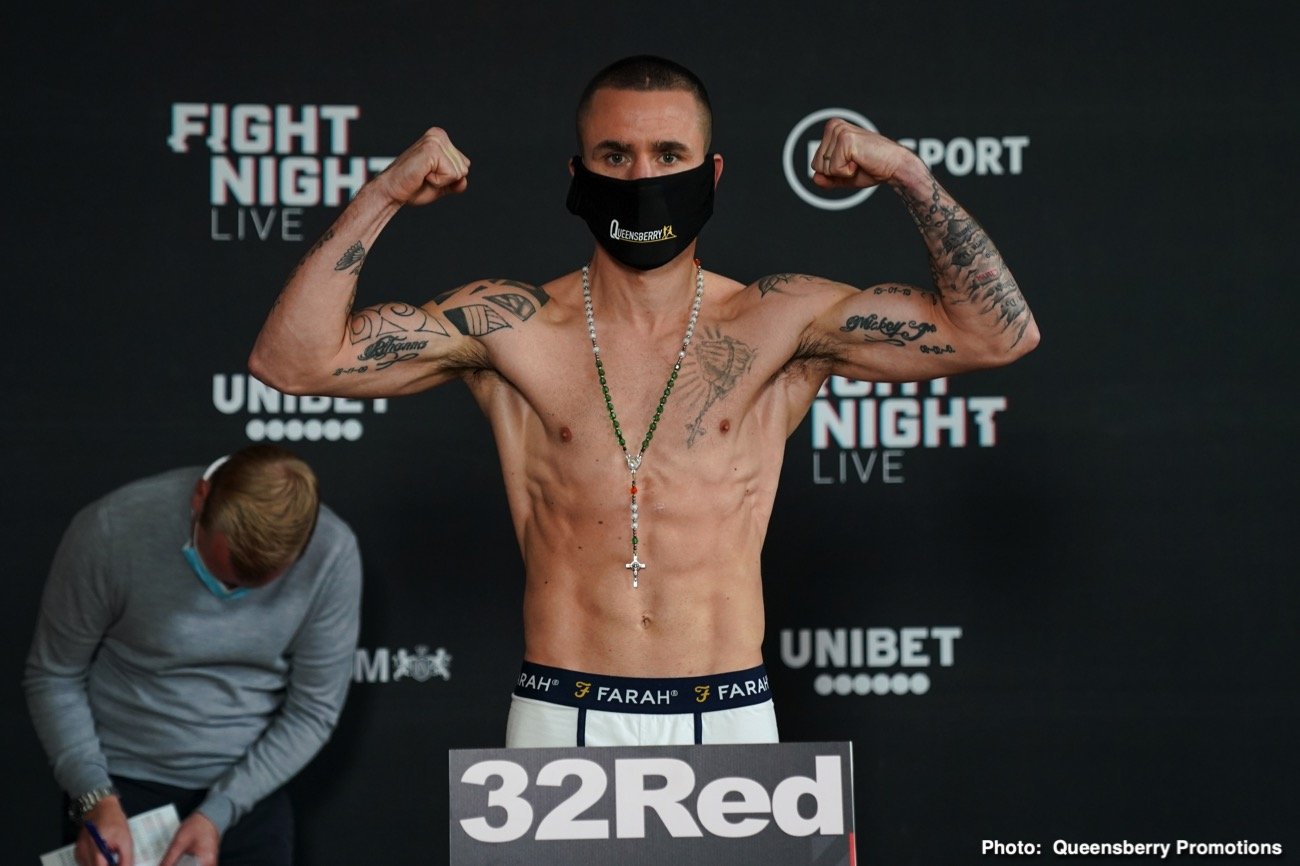 Boxing photo: Josh Taylor image Josh Taylor v Khongsong, Edwards v Williams Weigh In Results