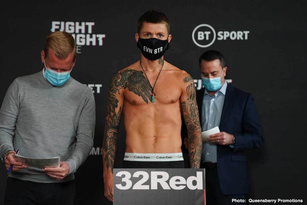 Boxing photo: Josh Taylor image Josh Taylor v Khongsong, Edwards v Williams Weigh In Results