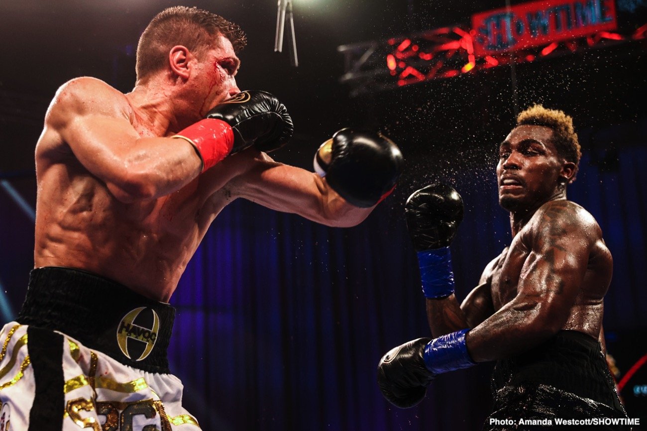 Photos: Jermell Charlo KOs Jeison Rosario; Jermall Charlo defeats Derevyanchenko