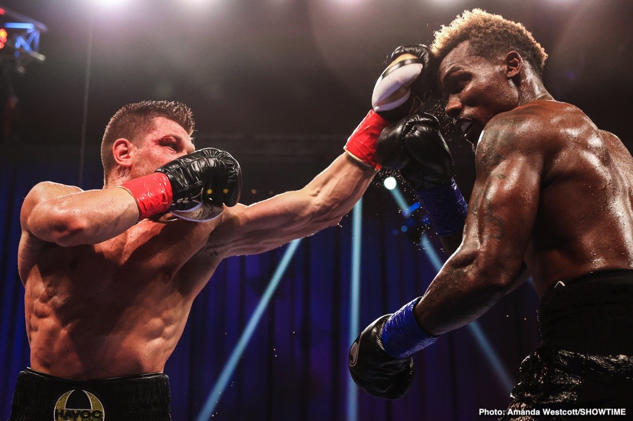 Photos: Jermell Charlo KOs Jeison Rosario; Jermall Charlo defeats Derevyanchenko
