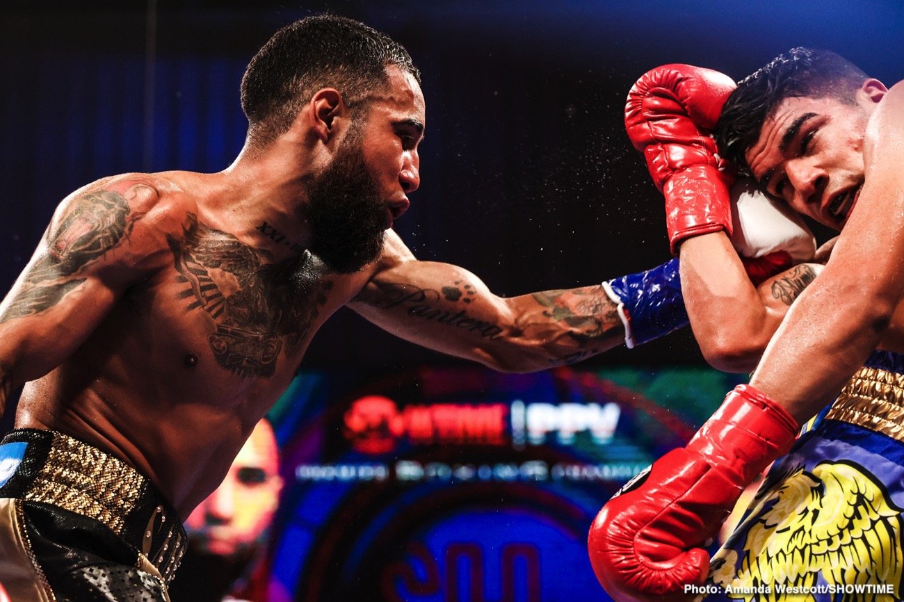 Photos: Jermell Charlo KOs Jeison Rosario; Jermall Charlo defeats Derevyanchenko