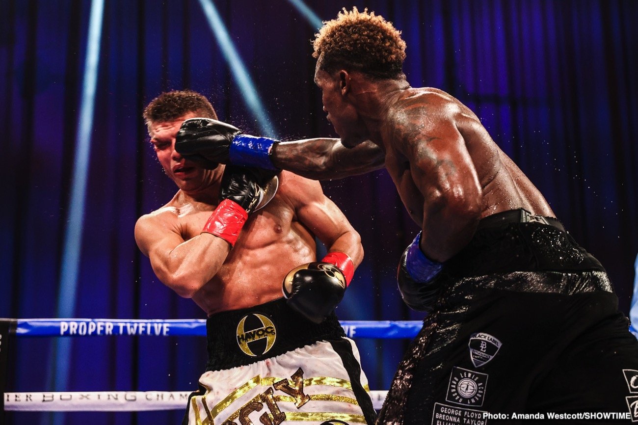 Photos: Jermell Charlo KOs Jeison Rosario; Jermall Charlo defeats Derevyanchenko