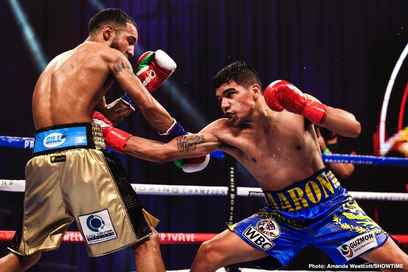 Photos: Jermell Charlo KOs Jeison Rosario; Jermall Charlo defeats Derevyanchenko