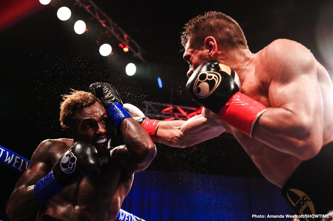 Photos: Jermell Charlo KOs Jeison Rosario; Jermall Charlo defeats Derevyanchenko