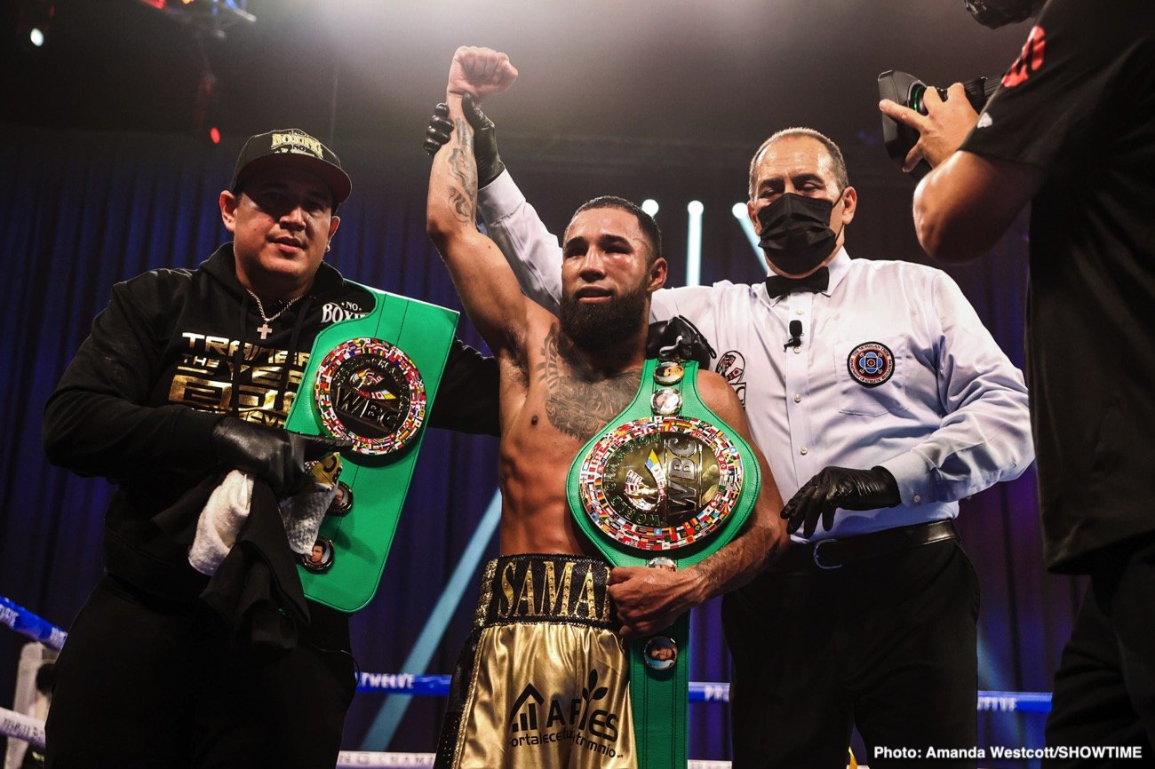 Photos: Jermell Charlo KOs Jeison Rosario; Jermall Charlo defeats Derevyanchenko