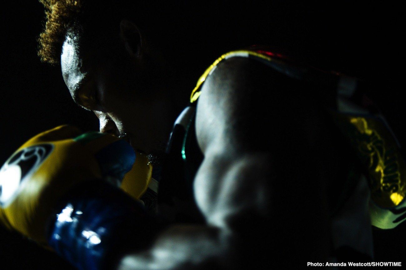 Photos: Jermell Charlo KOs Jeison Rosario; Jermall Charlo defeats Derevyanchenko