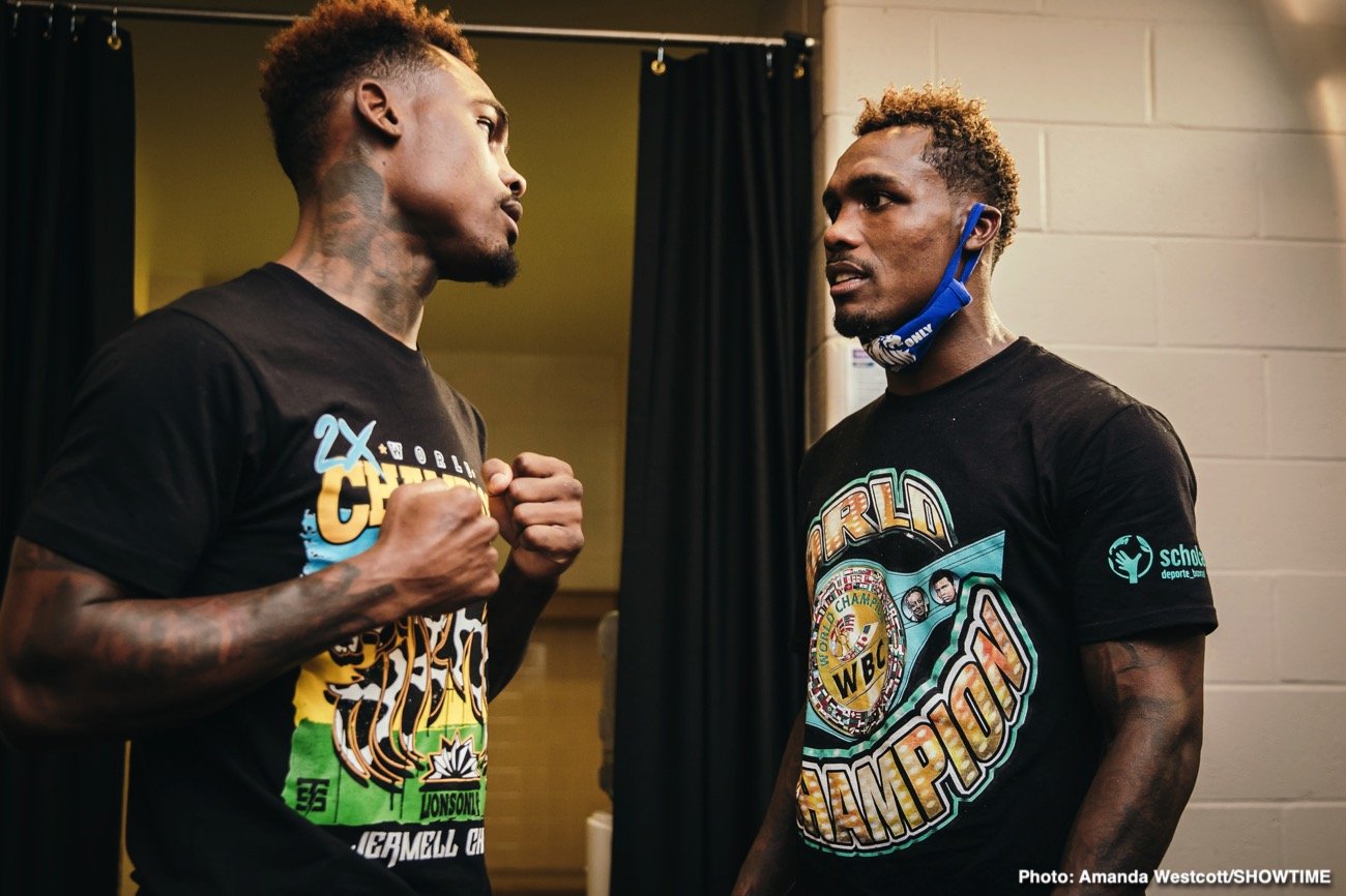 Photos: Jermell Charlo KOs Jeison Rosario; Jermall Charlo defeats Derevyanchenko