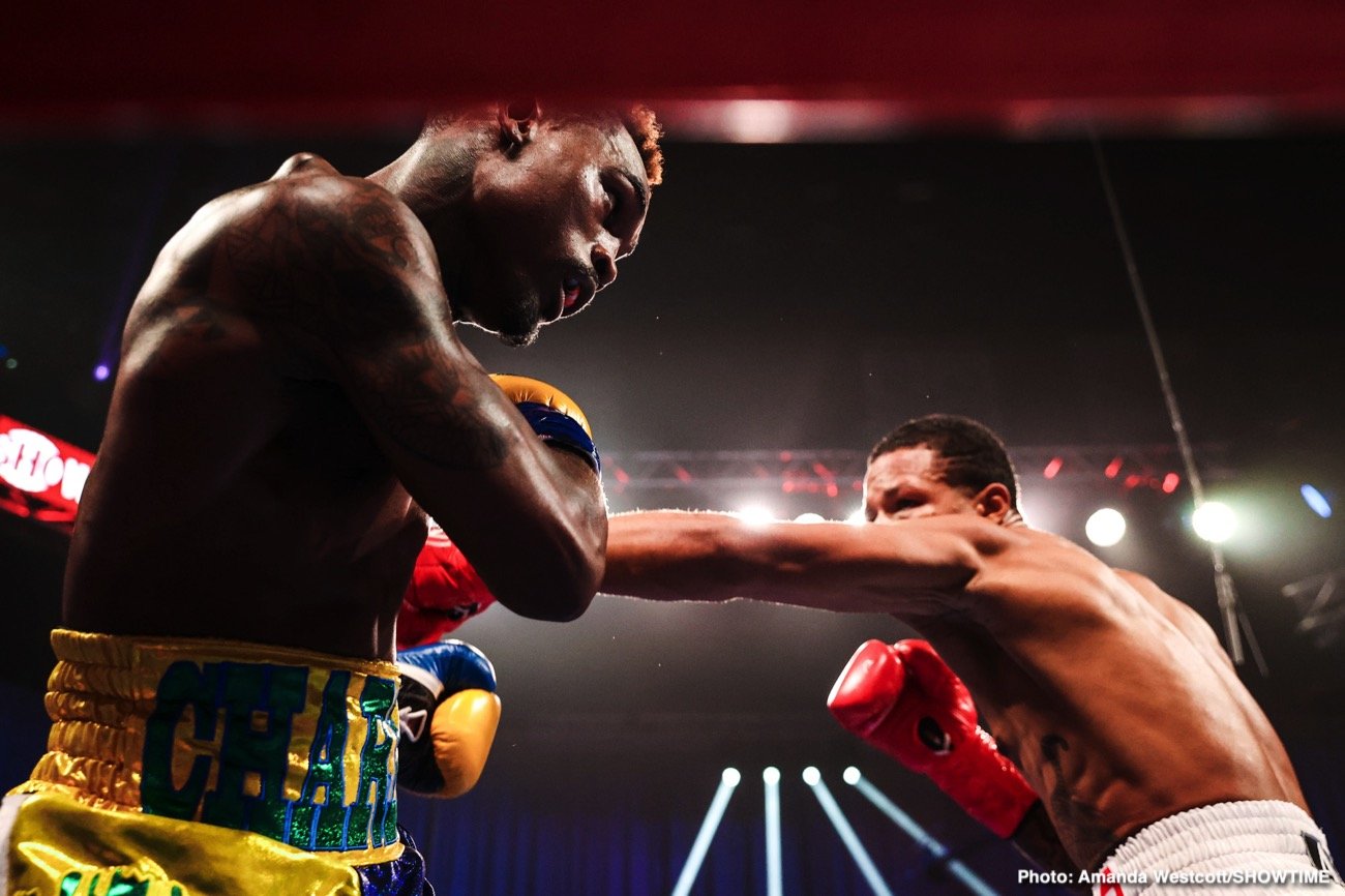 Photos: Jermell Charlo KOs Jeison Rosario; Jermall Charlo defeats Derevyanchenko