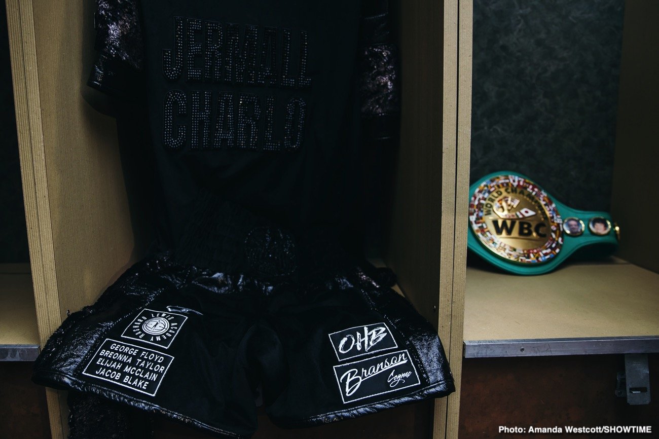 Photos: Jermell Charlo KOs Jeison Rosario; Jermall Charlo defeats Derevyanchenko