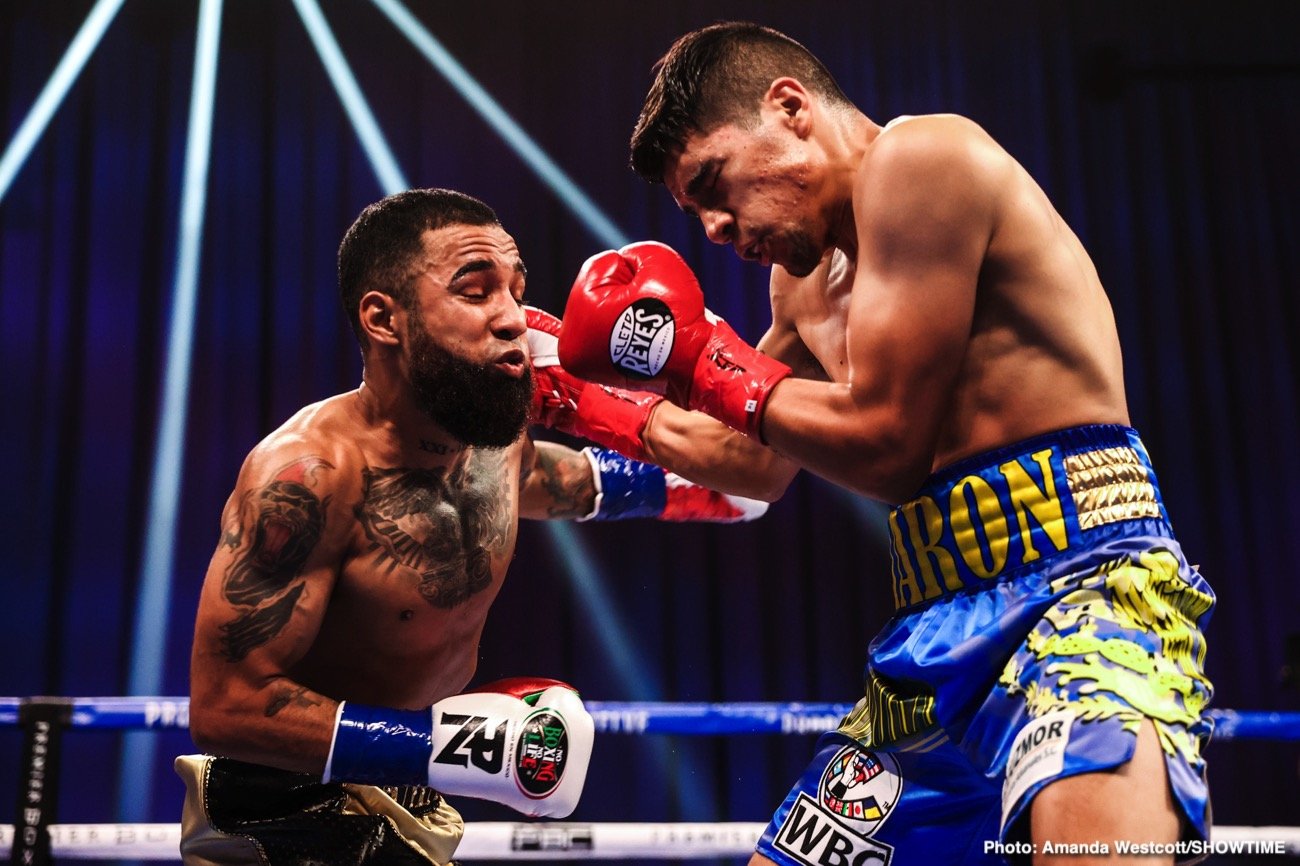 Photos: Jermell Charlo KOs Jeison Rosario; Jermall Charlo defeats Derevyanchenko
