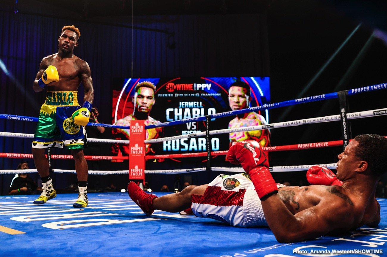 Jeison Rosario, Jermell Charlo boxing image / photo