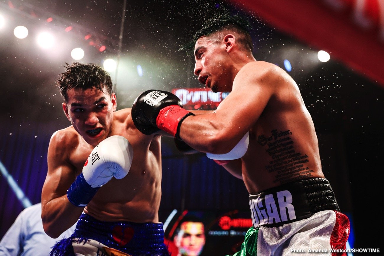 Photos: Jermell Charlo KOs Jeison Rosario; Jermall Charlo defeats Derevyanchenko