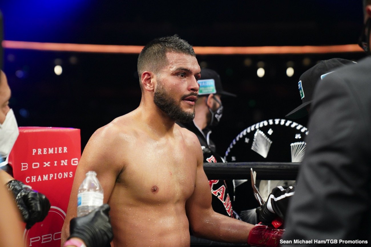Boxing photo: Abel Ramos, Yordenis Ugas image Yordenis Ugas decisions Abel Ramos - Boxing Results