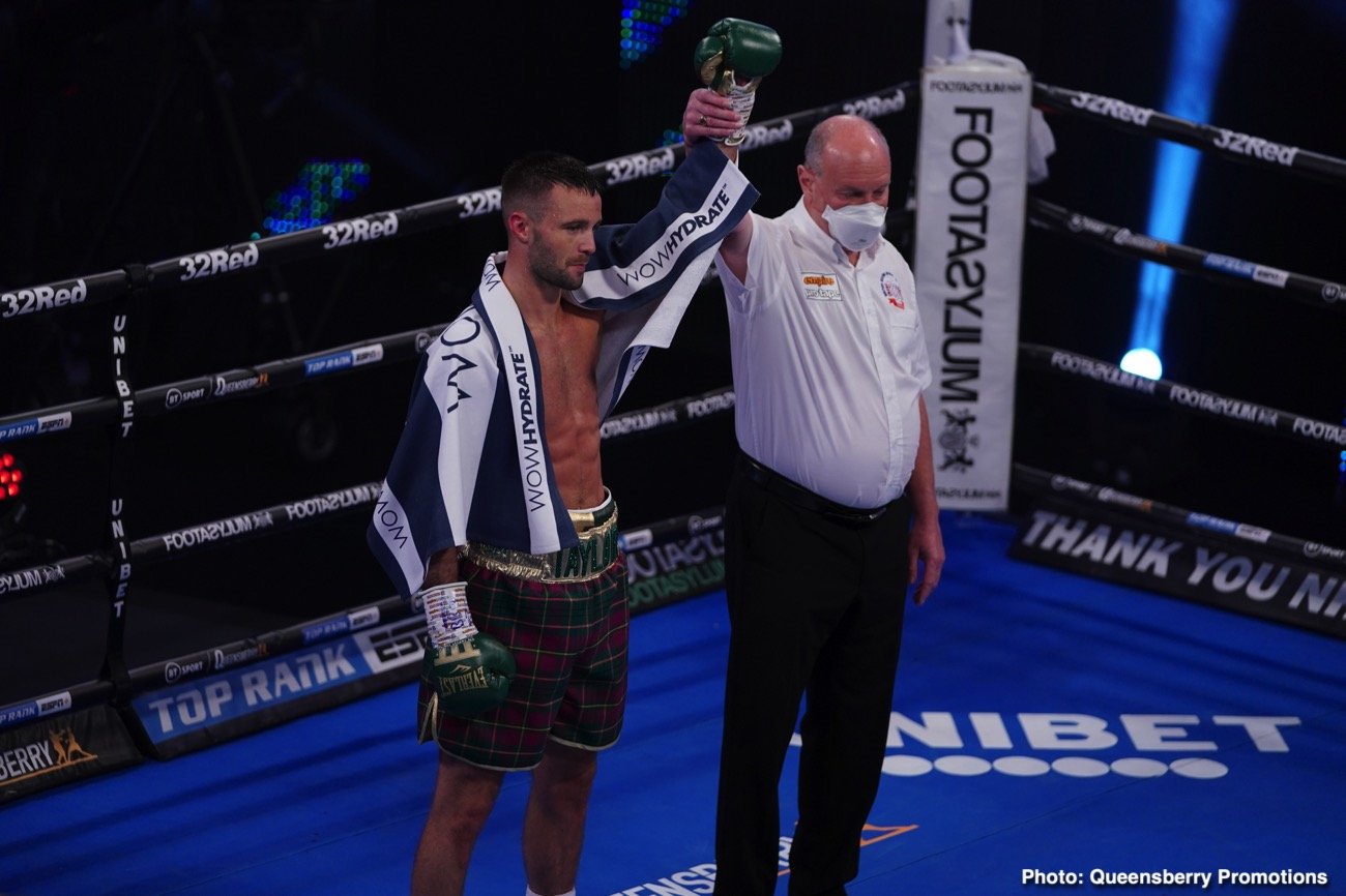 Josh Taylor Destroys Khongsong In A Round With Brutal Body Shot -Boxing Results