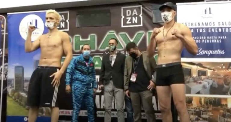 Julio Cesar Chavez Jr. vs Mario Cazares Official DAZN Weigh In Results