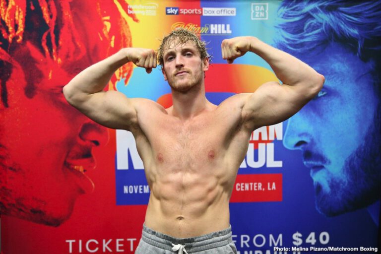 0-1 Boxer Logan Paul Says He'll Make 50-0 All-Time Great Floyd Mayweather “Quit In Six”