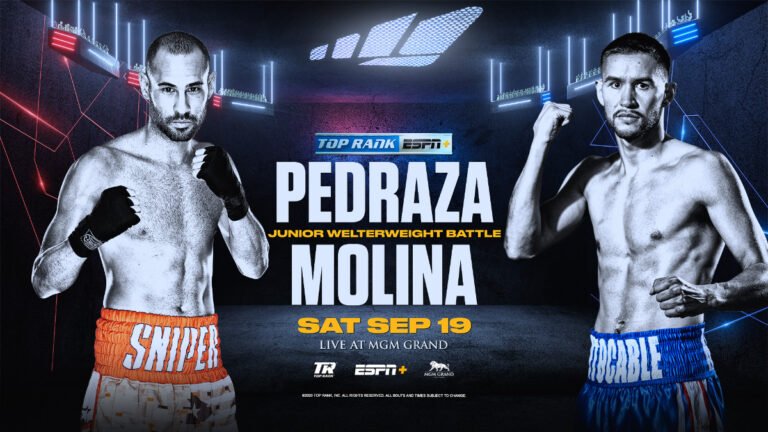 September 19: Jose Pedraza fights Javier Molina on ESPN+