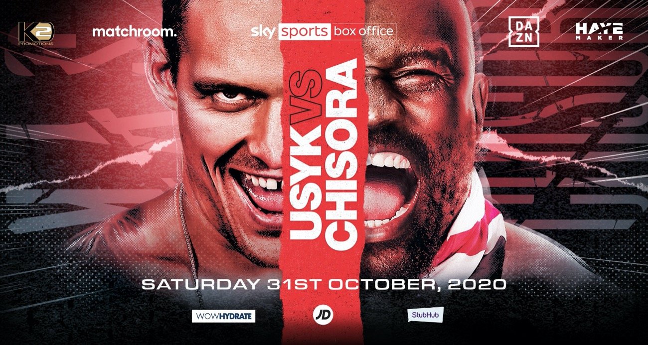 Heavyweight WAR: Oleksandr Usyk will face Derek Chisora on October 31