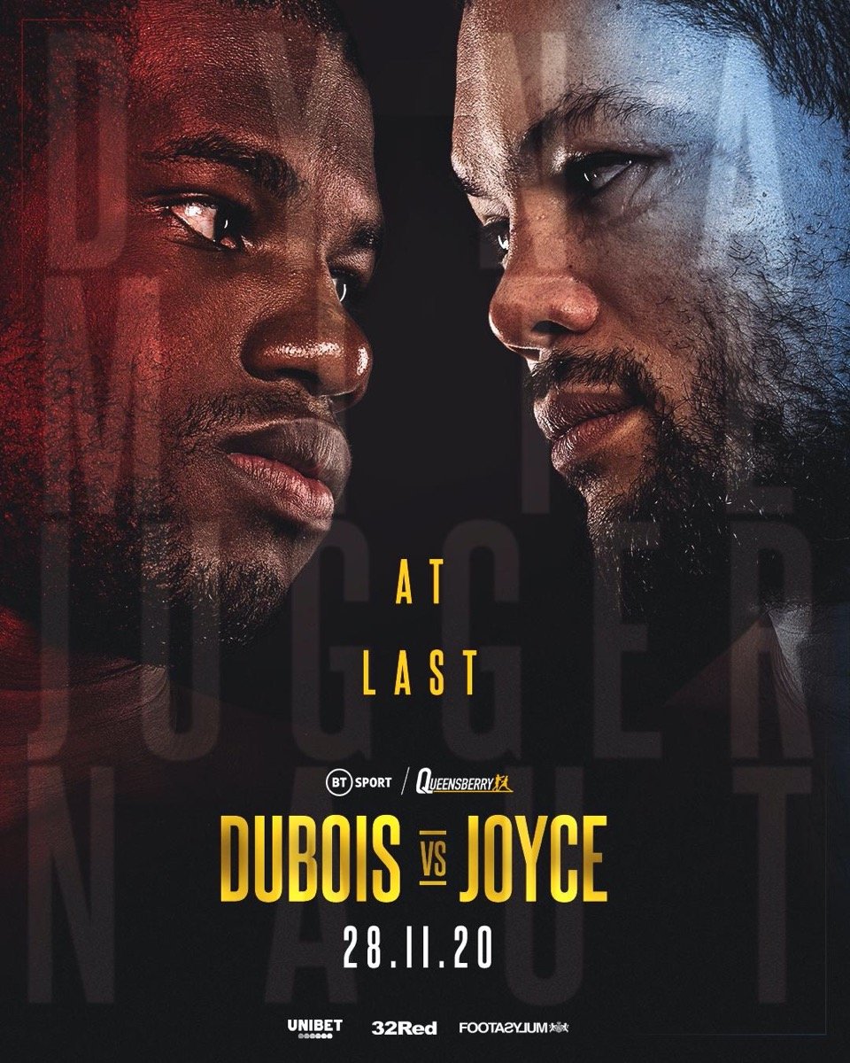 Photo: Dubois Vs Joyce To Land On Nov 28th, Live On BT Sport Dubois Vs Joyce To Land On Nov 28th, Live On BT Sport