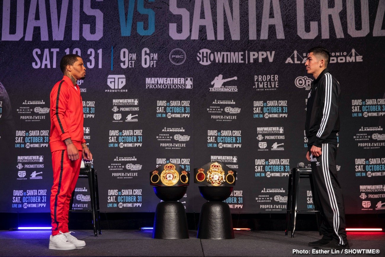 Boxing photo: Gervonta Davis, Leo Santa Cruz image Davis Vs. Santa Cruz Final Presser Quotes And Photos
