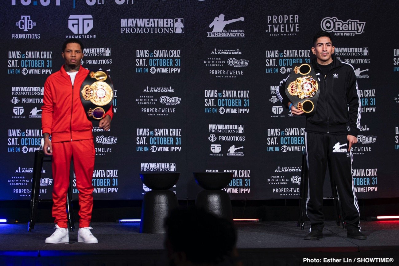 Boxing photo: Gervonta Davis, Leo Santa Cruz image Davis Vs. Santa Cruz Final Presser Quotes And Photos