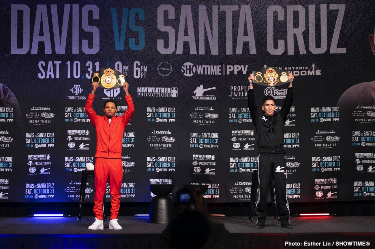 Boxing photo: Gervonta Davis, Leo Santa Cruz image Davis Vs. Santa Cruz Final Presser Quotes And Photos